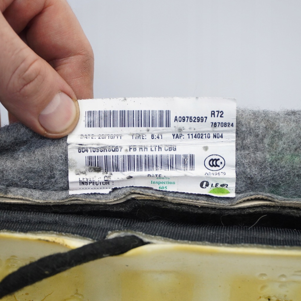 Mercedes r172 спинка сиденье правый перед кожа бежевая a1729100647 Недорого