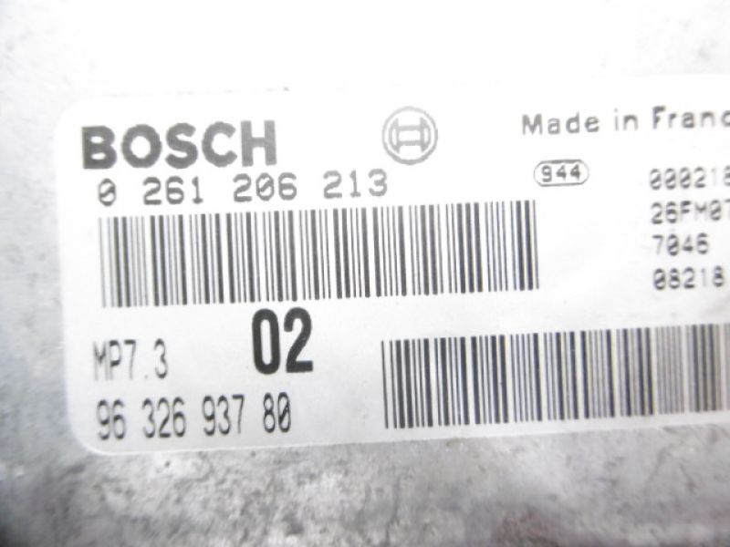 фото №5, Peugeot 206 бортовой компьютер 9632693780 1,4 0261206213