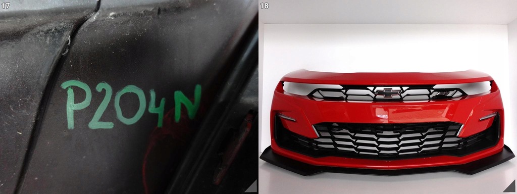фото №12, Chevrolet camaro vi 6 ss 15-18 бампер kompletny
