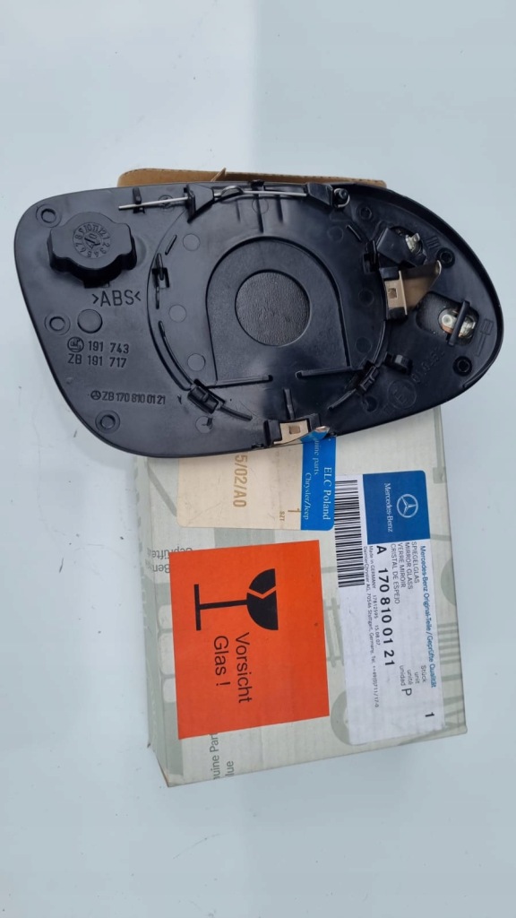 фото №3, Mercedes sl r129 slk r170 лівий вкладиш дзеркало скло