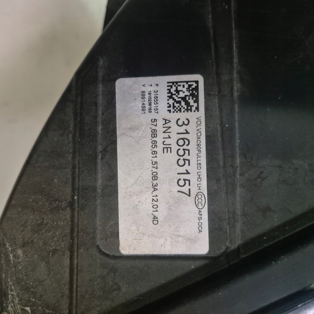 фото №6, Volvo xc90 лампа ліва full led 2 модулі 5 pinów 31655157