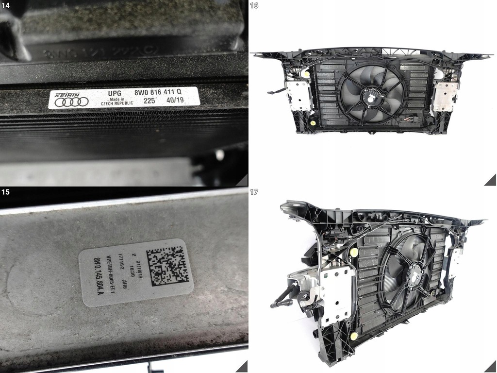 фото №9, Audi a5 s5 f5 8w6 b9 16- усилитель pas радиатор вентилятор 35tfsi 36km