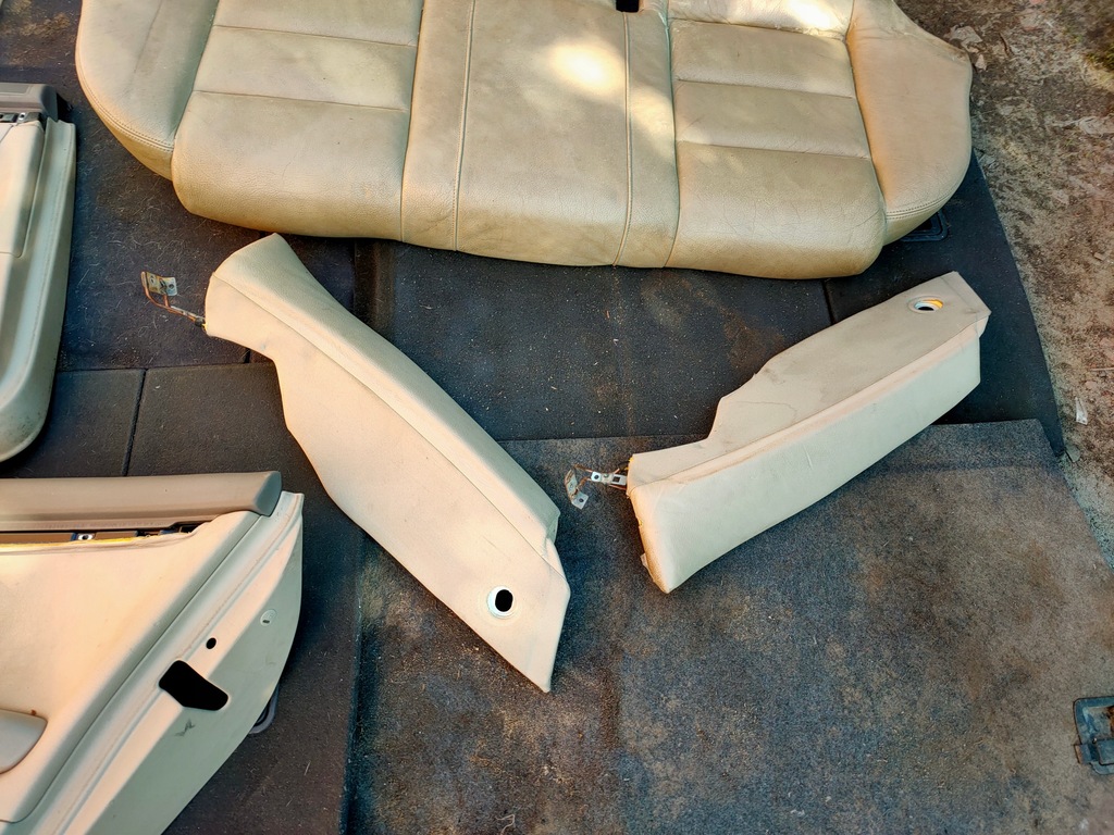 фото №5, Сидіння заднє сидіння audi a4 b6 шкіра beż + обшивки