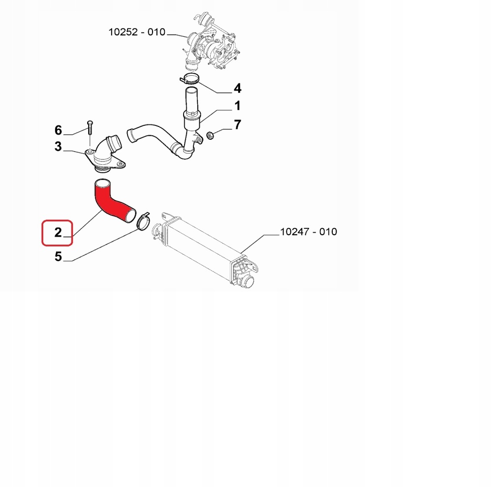 фото №3, Труба интеркулер правая alfa romeo giulietta оригинальный номер
