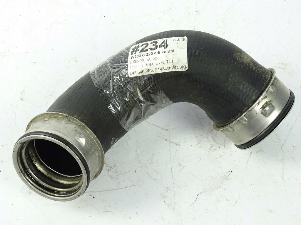 фото №1, Wąż труба інтеркулер mercedes w203 a2035281482