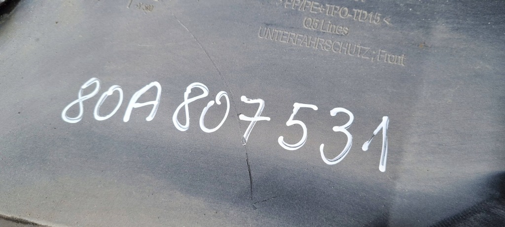 фото №12, Q5 80a молдинг спойлер накладка бампера перед 80a807531