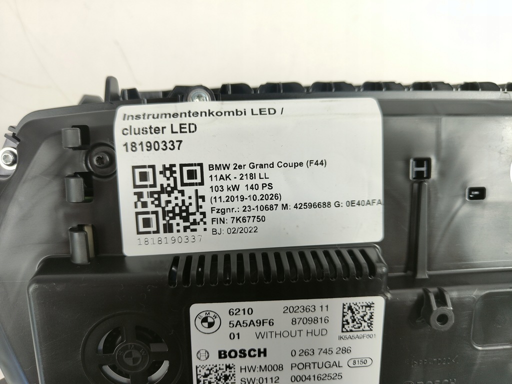 фото №8, Bmw f40 f44 z4 g29 счетчик приборы 5a5a9f6 виртуальный