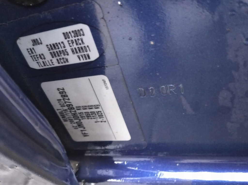 Renault scenic 2 2 03-06 перед бампер крыло  капот фара ремень tef43 комплект в Украине