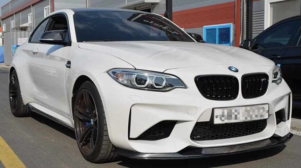 фото №3, Накладка бампера сплиттер bmw m2 f87 mtc карбон
