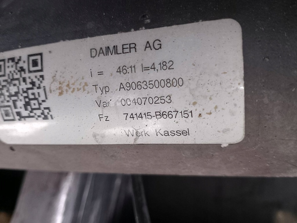 фото №13, Мост задний vw crafter a9063500800 9063531510 2.5 tdi