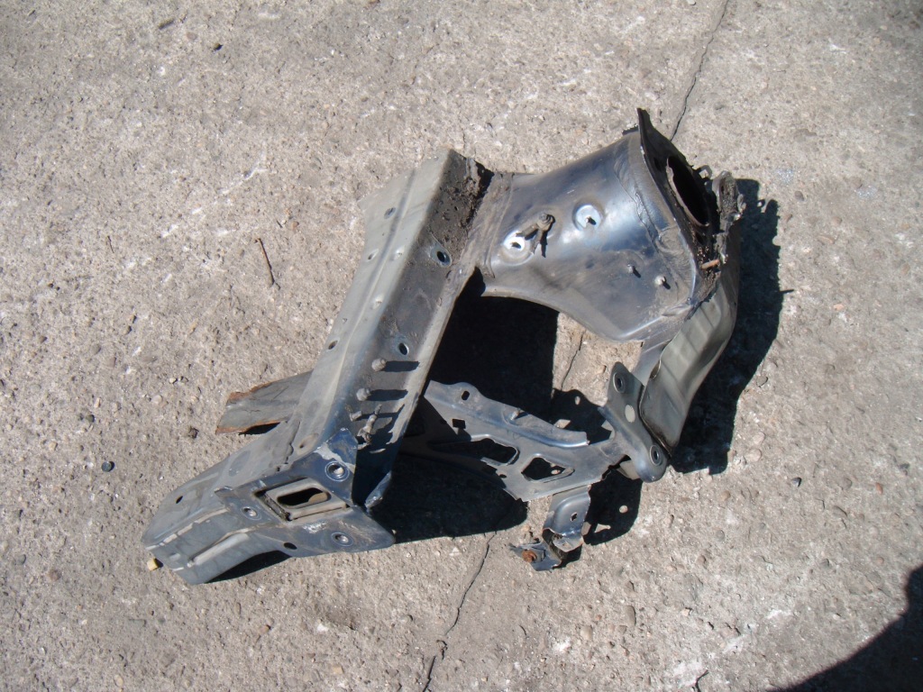 фото №4, Renault clio 3 iii 05-09 лонжерон рама подкрылок четверть - левый перед