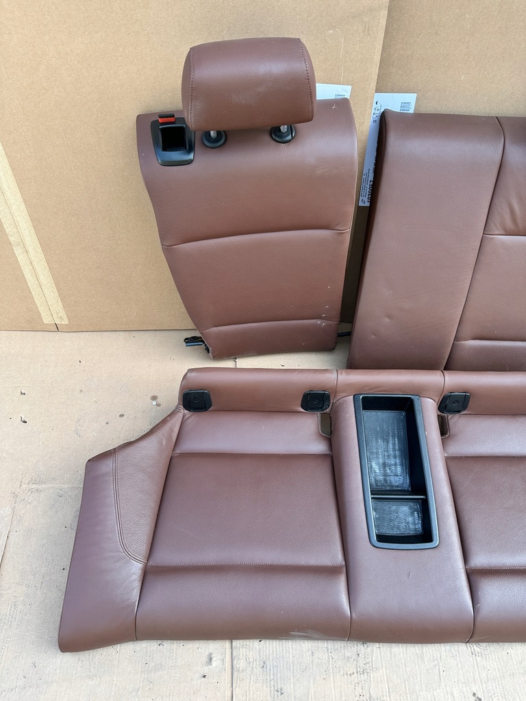 фото №11, Bmw 1 e87 сиденья заднее сиденье обшивки комплект коричневый bardzo ładne 3 дверь