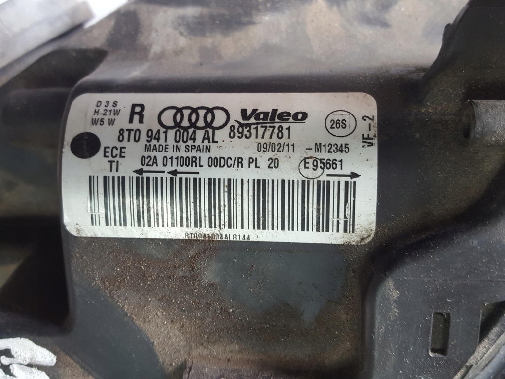 Audi a5 07-11r фара правий перед ксенон led англієць Недорого