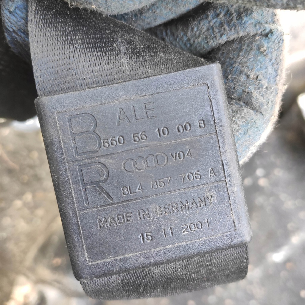 фото №6, Pas безпеки правий перед audi a3 8l 5x двері 8l4857706a