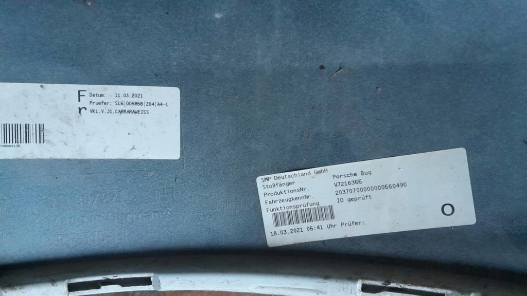 фото №6, Бампер перед передний porsche taycan 9j1