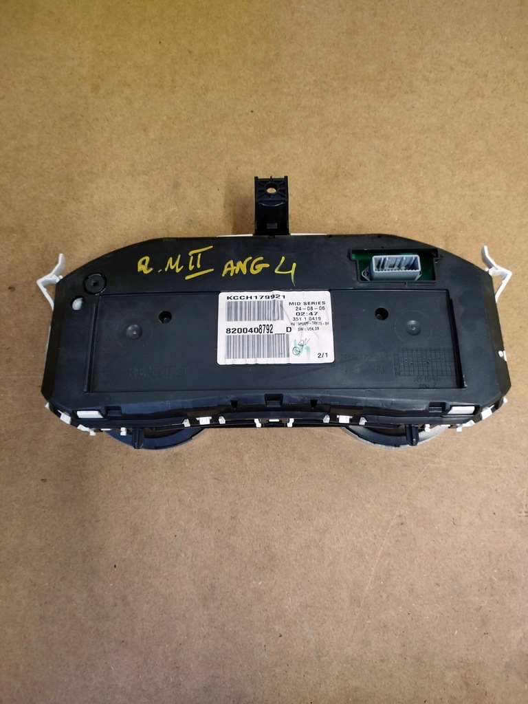 фото №2, Счетчик спидометр renault megane ii uk 8200408792