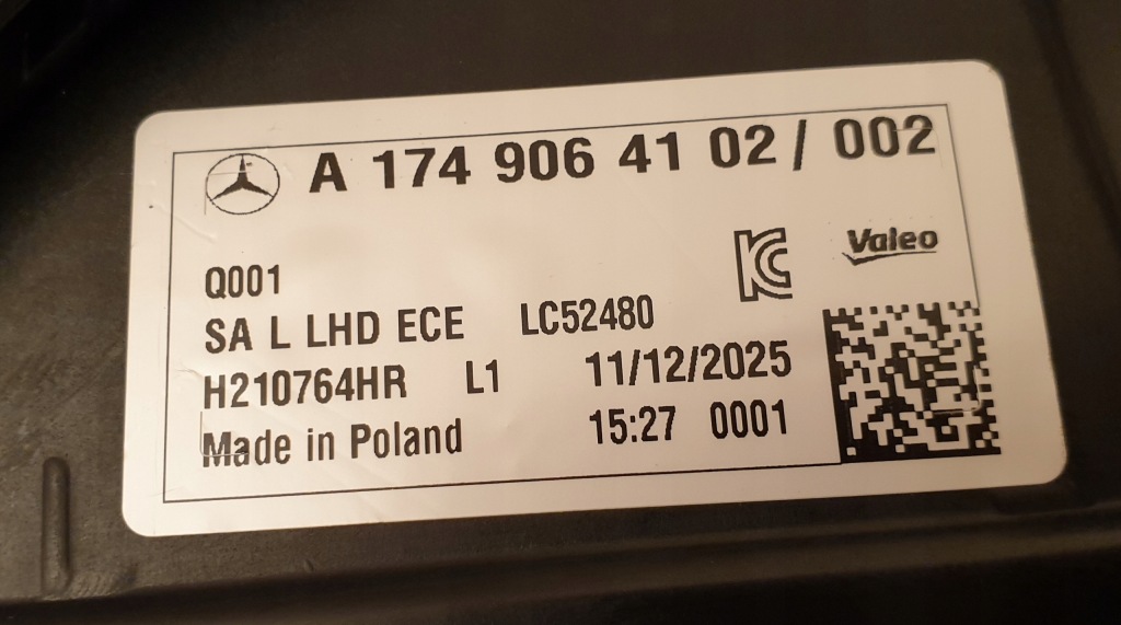 фото №11, Mercedes cla w174 c174 25+ лампа full led multibeam a1749064102 a1749064202