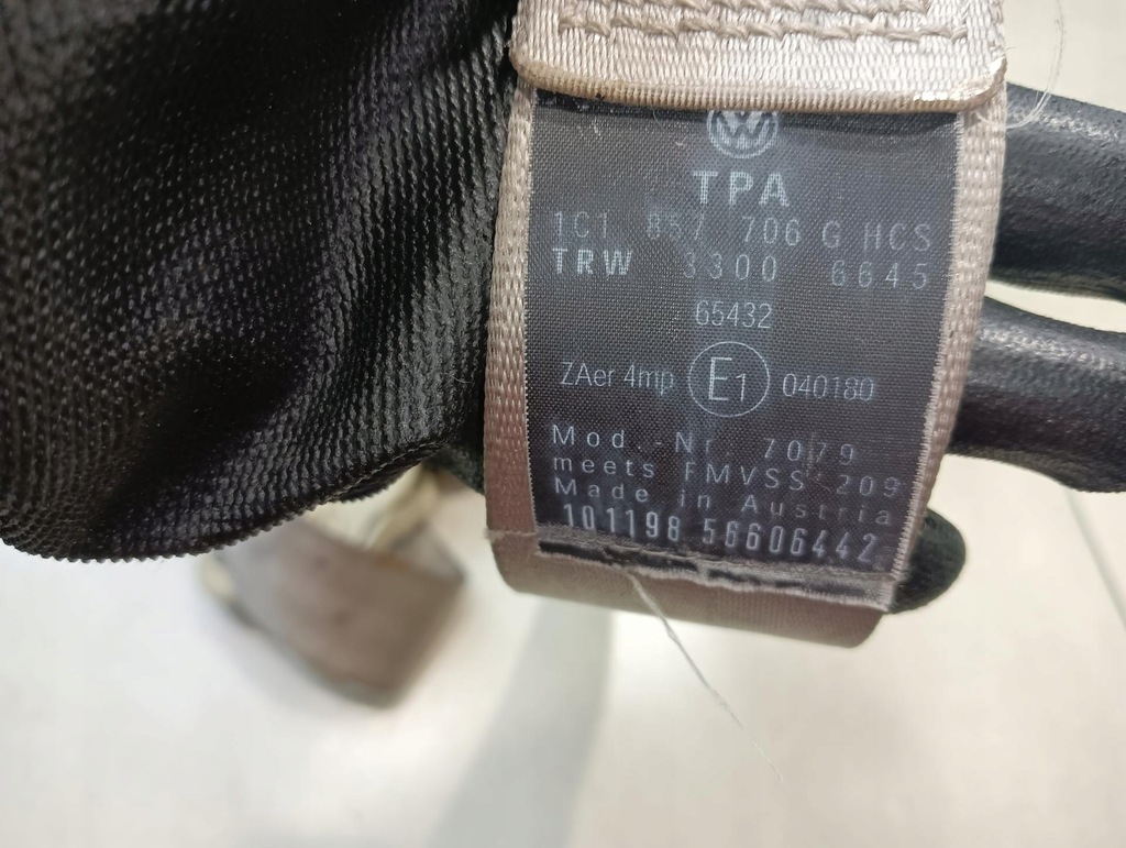 фото №4, Pas безпеки правий new beetle 1c1857706g