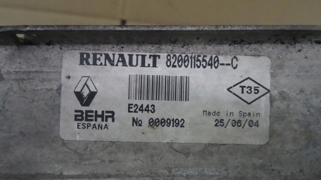 фото №4, Scenic ii 2 1.9 dci радиатор интеркулер