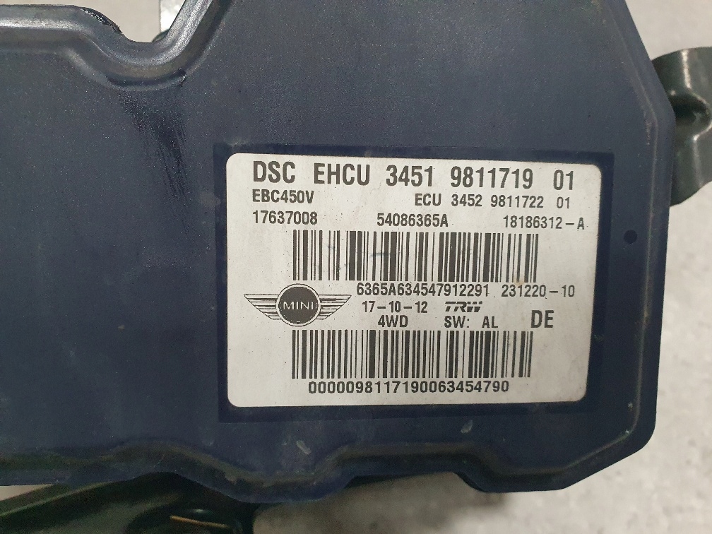 фото №2, Mini countryman r60 2010- насос abs dsc 9811719