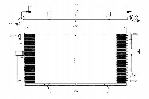 фото №1, Nrf конденсатор кондиціонера subaru