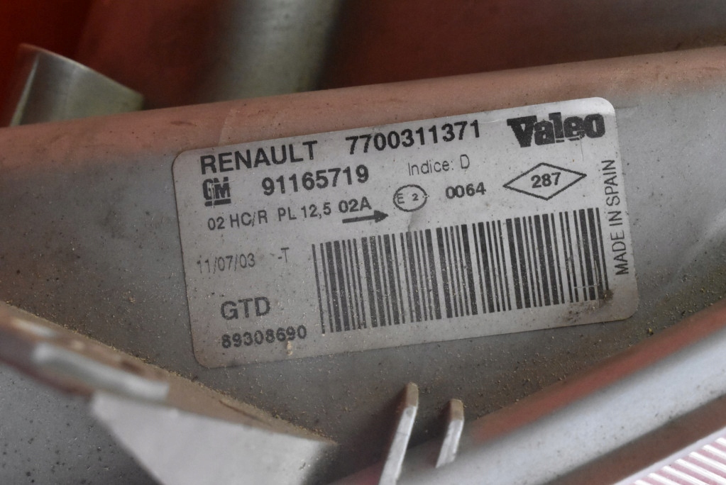 фото №8, Фара лівий лампа перед eu 7700311371 nissan primastar 1 i 02-06