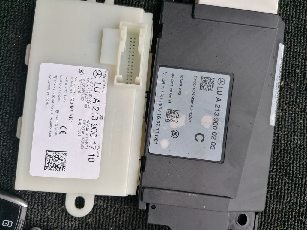 фото №5, Mercedes w213 2.0 cdi модуль стартовий набір замок запалювання бортовий комп'ютер