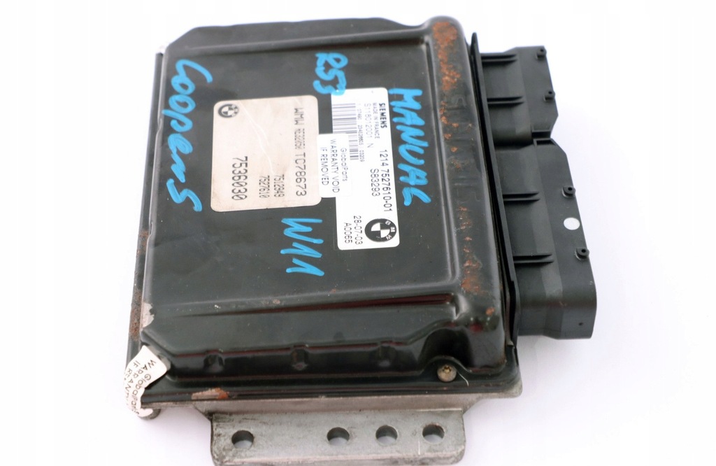 фото №12, Mini cooper s r53 w11 бортовой компьютер двигателя ecu dme 7536030