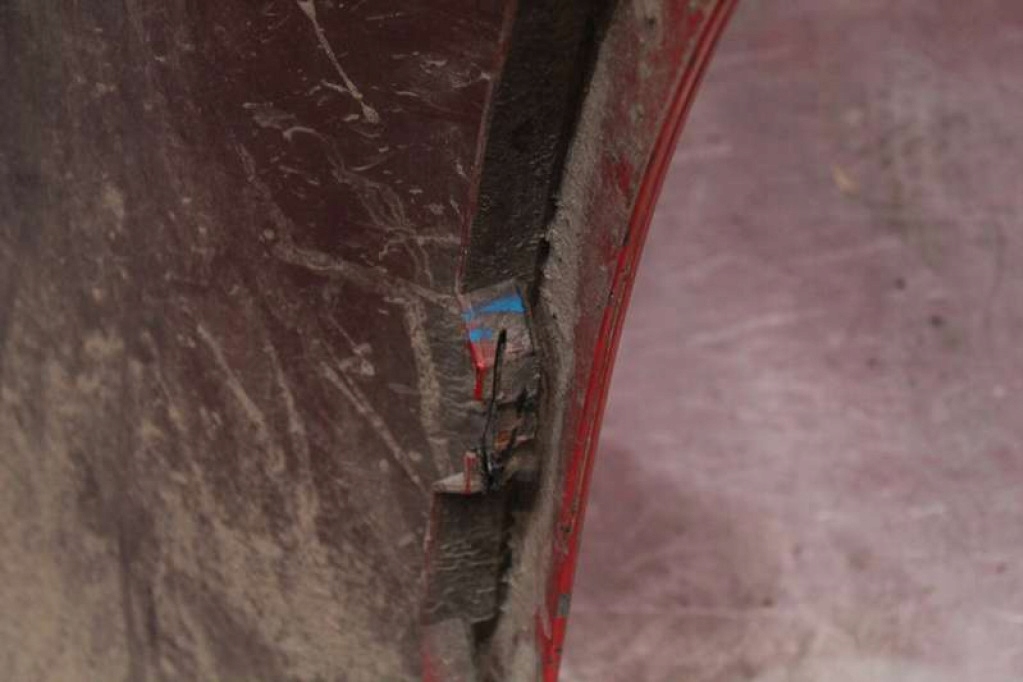 фото №13, Бампер задняя задний красный 1l0807421c seat leon 2 ii fr 05-12