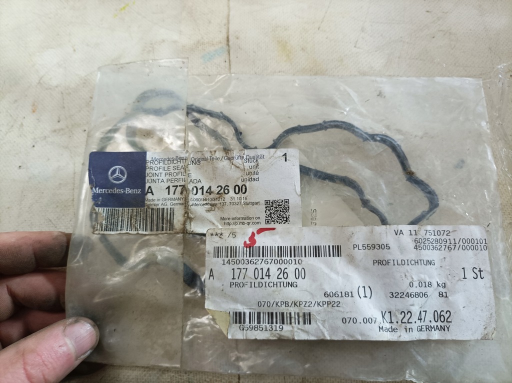 фото №5, Mercedes-benz oe- прокладка поддон масляный usa