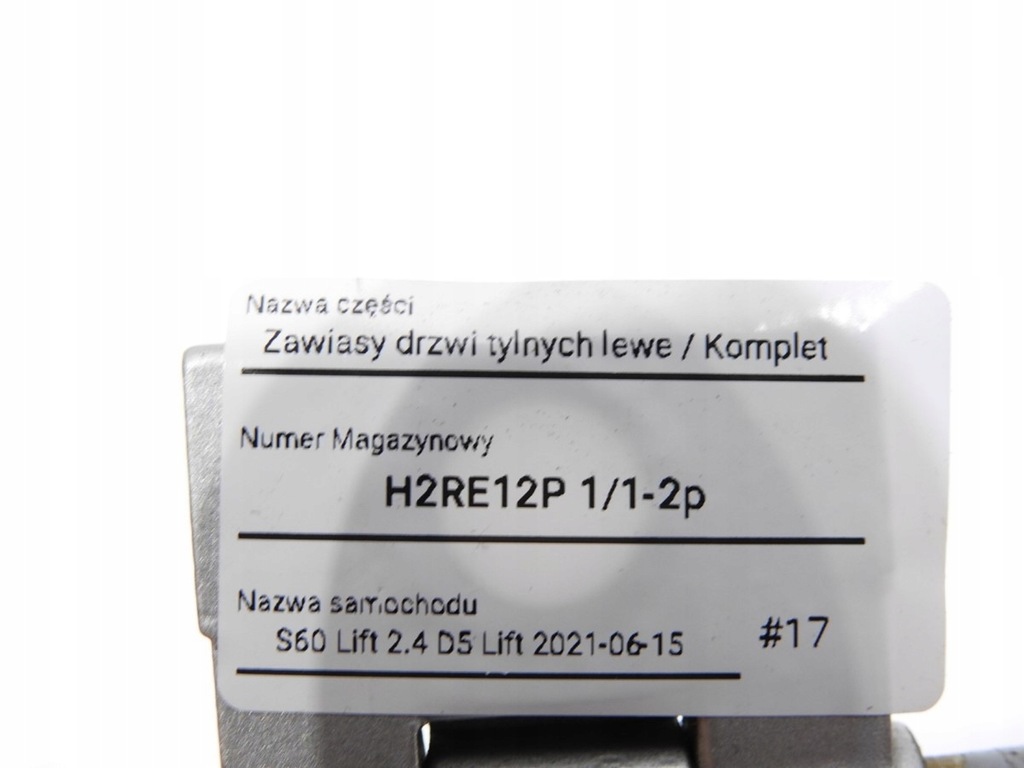 фото №6, Петлі двері лівий задня 426-26 volvo s60 lift