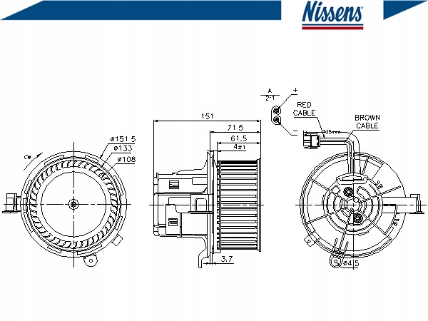 фото №2, Вентилятор воздуходувка [nissens]