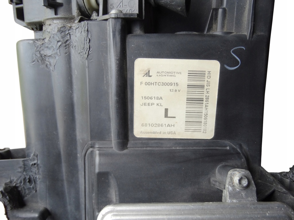 фото №9, Лампа левый перед левая ксенон jeep cherokee v kl 13-18 комплектная 68102861ah