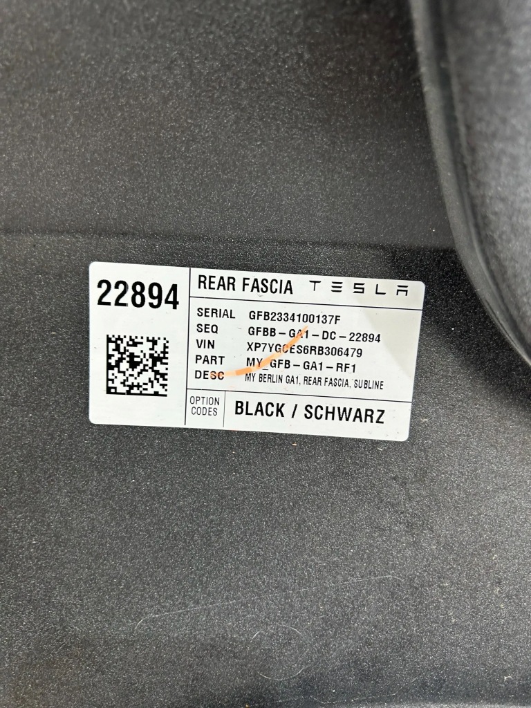 фото №7, Tesla model y бампер задняя задний