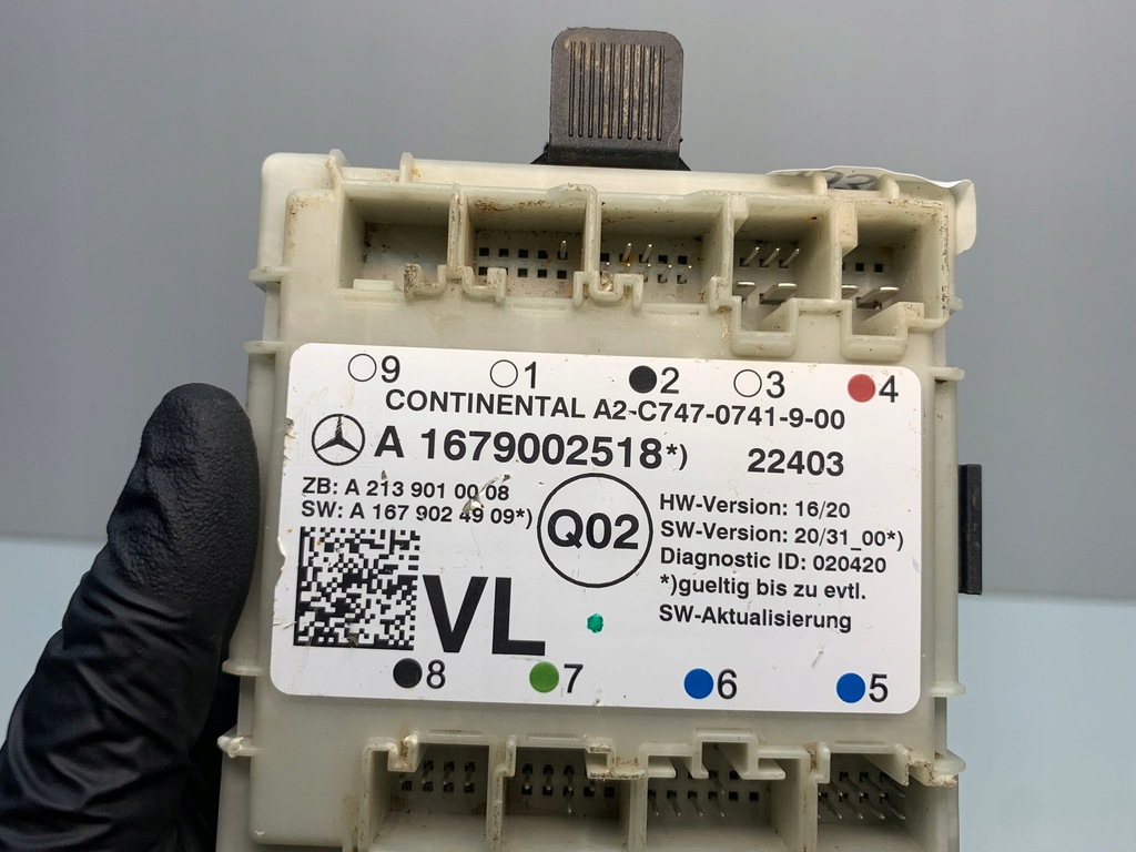 фото №5, Mercedes w167 модуль блок керування двері a1679002518