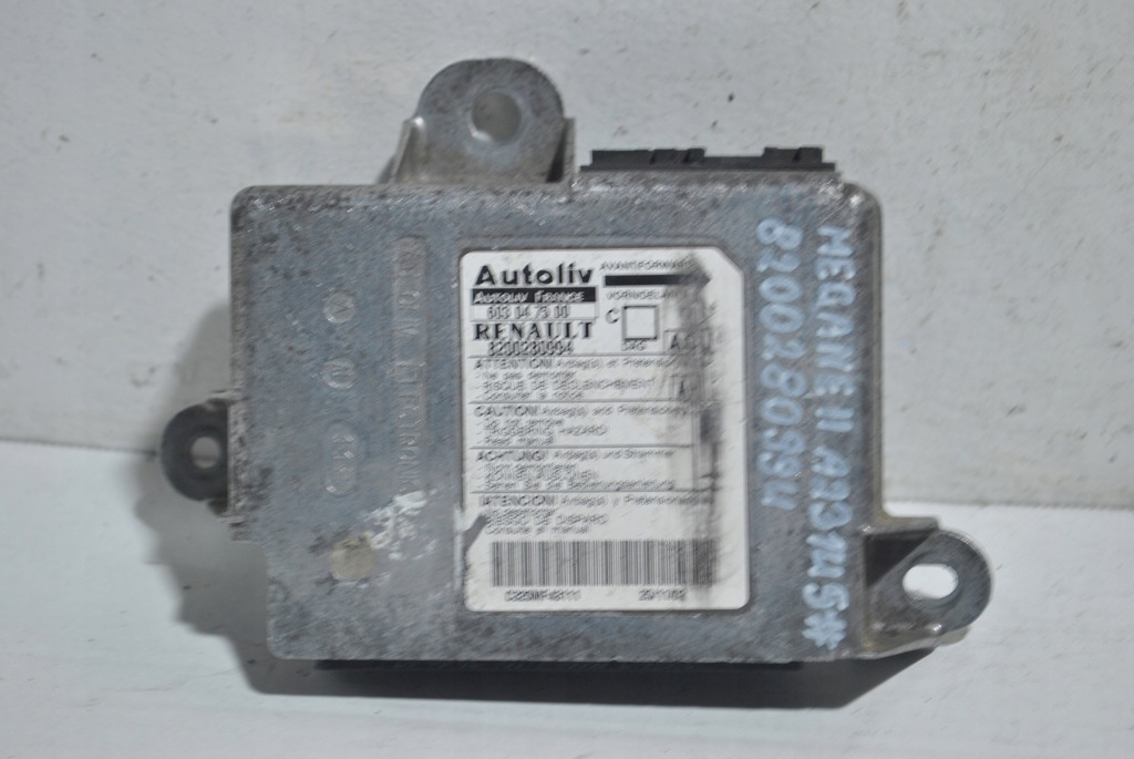 фото №1, Датчик подушка безпеки модуль renault megane ii 8200280994