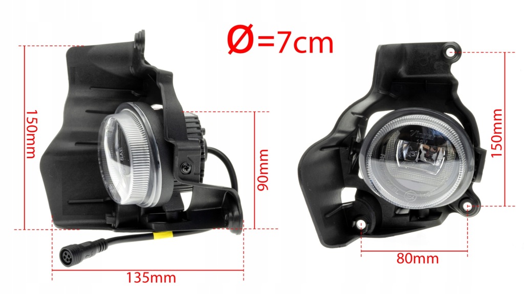 Світло led круглі drl mazda 2 2010-2015 Оригінал