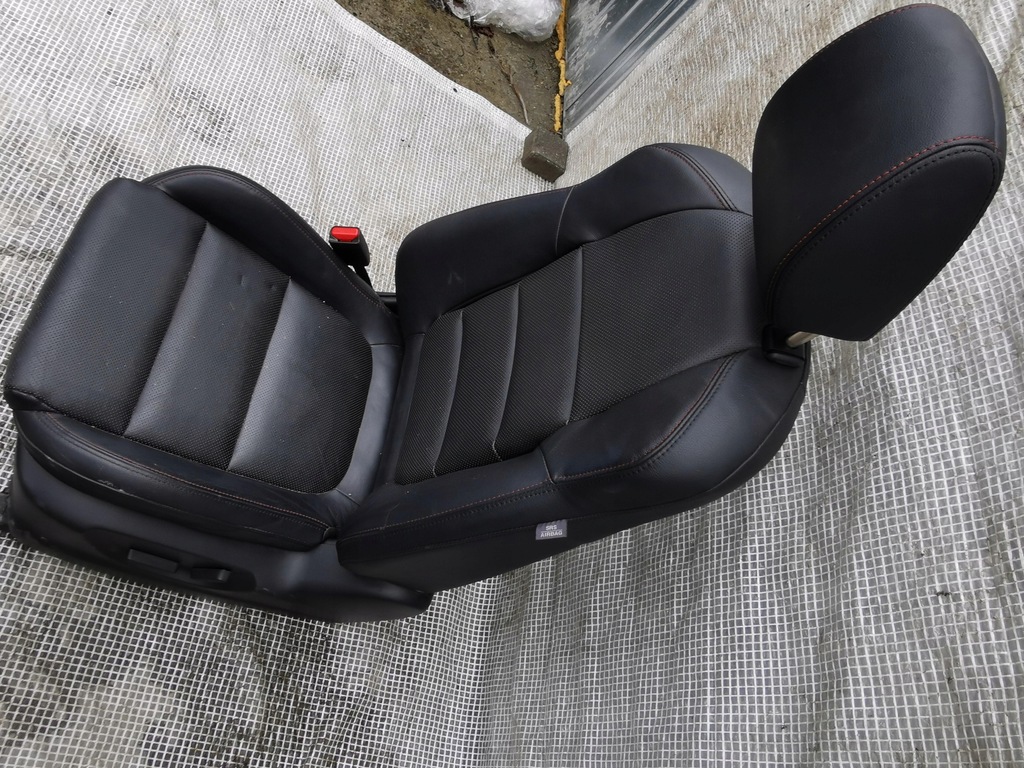 фото №7, Mazda 6 iii gj gl 12-18 сиденье передний левый электрический czarna кожа подушка безопасности