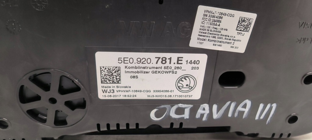 фото №7, Счетчик приборы спидометр skoda octavia iii 5e0920781e europa