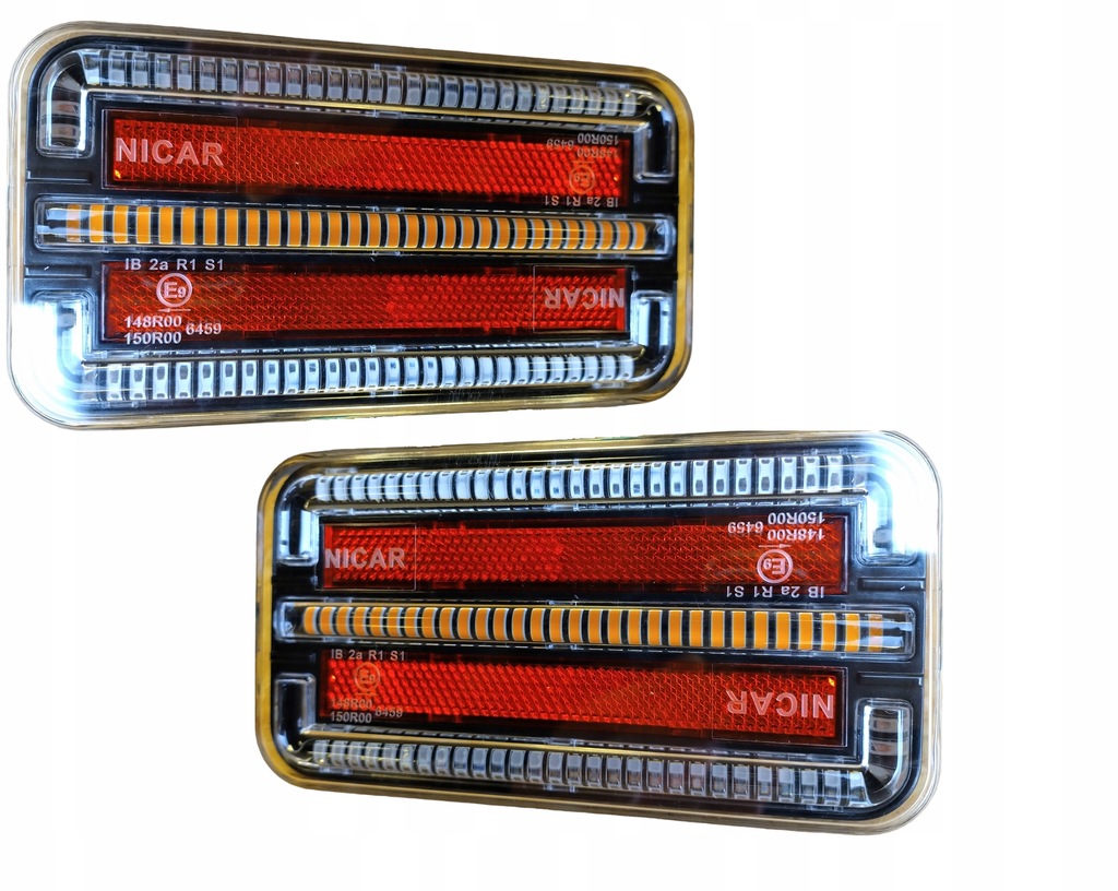 фото №15, 2x12v 19 led лампа задня led причепа комбінована