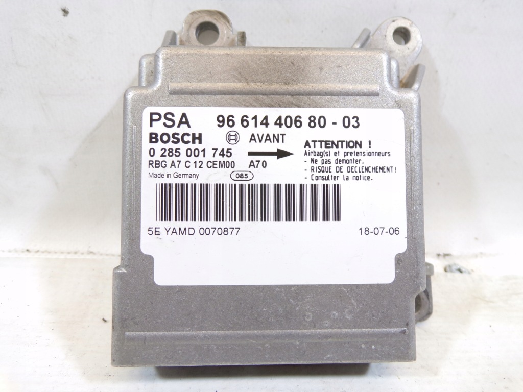 фото №1, Модуль подушка безопасности air bag peugeot 207 0285001745