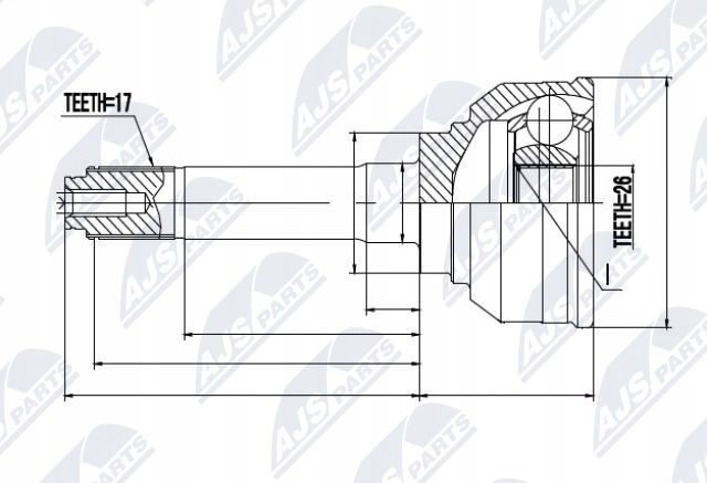 фото №2, Npz-is-002 nty шарнір зовнішній honda passport 2