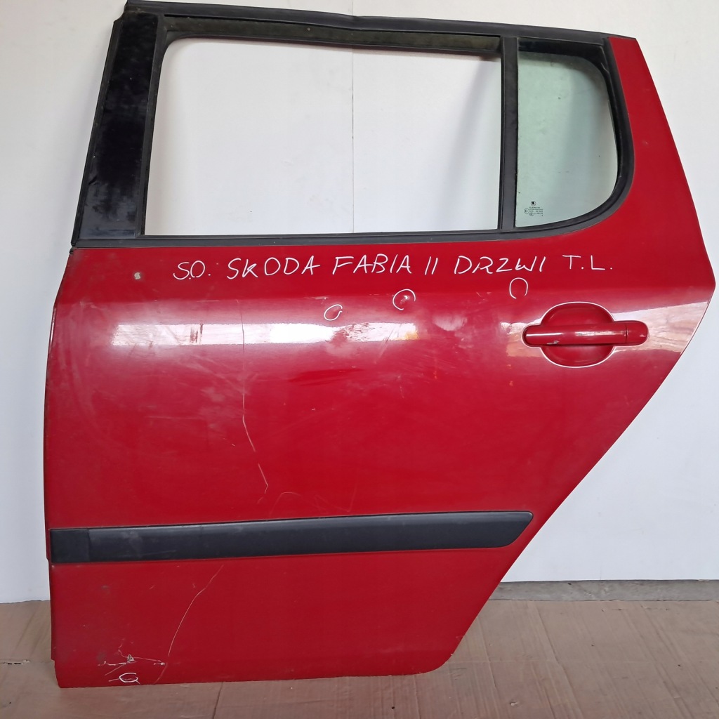 фото №1, Skoda fabia 2 ii двері ліва задні задня