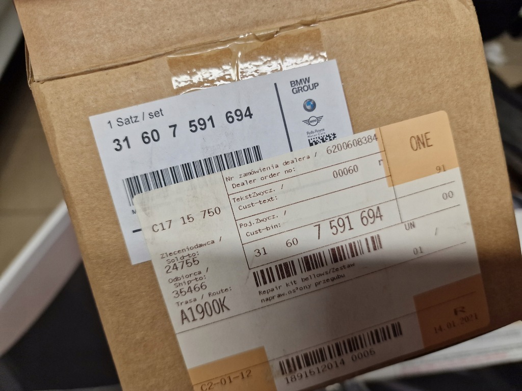 фото №5, Набор ремонтный защита шарнир mini 31607591694