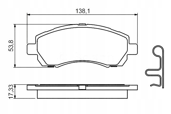 фото №1, Bosch тормозные колодки тормозные subaru impreza legacy ii 1.