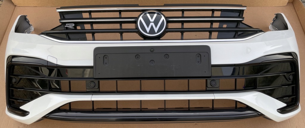 Купити Бампер vw tiguan allspace рестайлінг  r-line w kolr lok1 l0k1 pdcx6 камера джгут