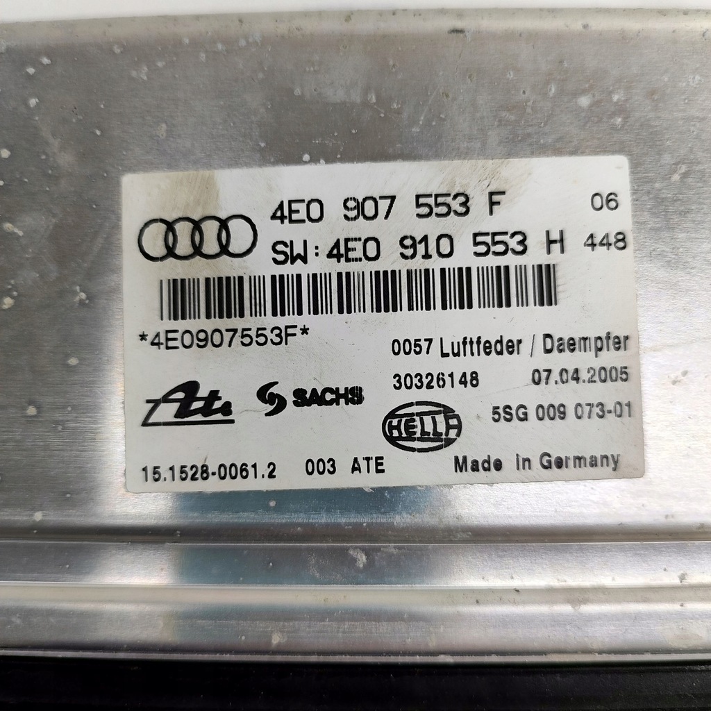 фото №6, Audi a8 s8 d3 4e 2005 блок керування / модуль ecu