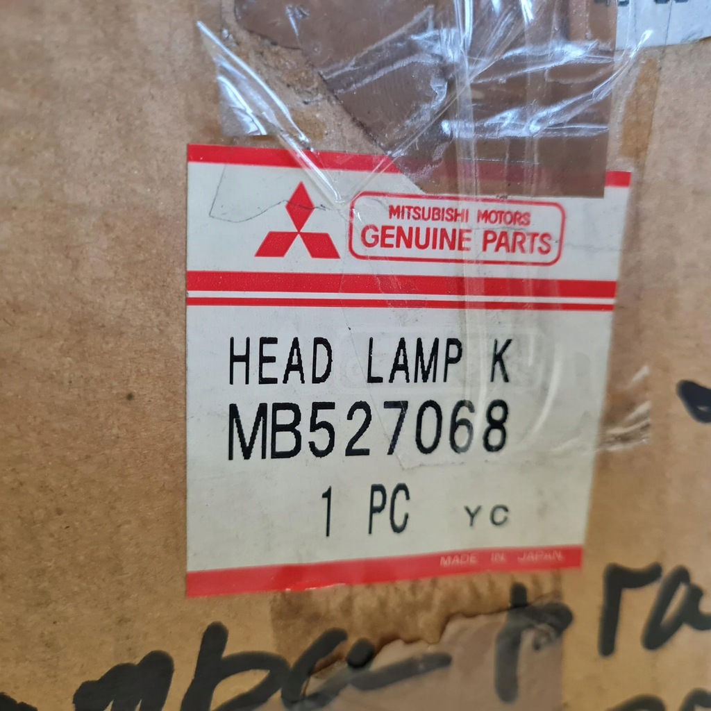 фото №11, Mitsubishi l200 лампа фара правый перед оригинальный номер mb527068