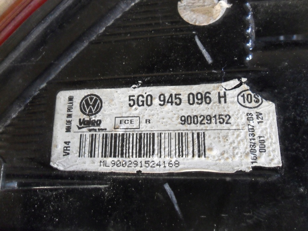 фото №12, Vw golf vii 7 хэтчбек 2012-17 лампа задняя правая