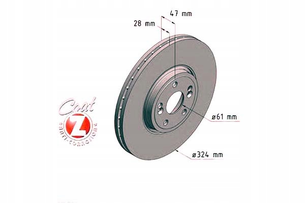 фото №1, Zimmermann гальмівні диски гальмівні 2szt renault espace iv